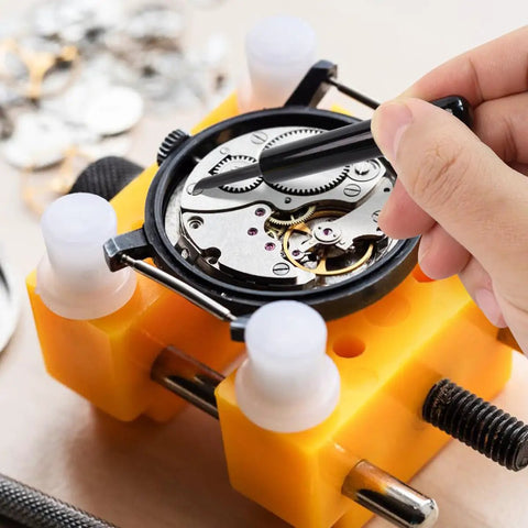 Watch Back Removal Tool Kit For Battery Replacement And Case Opening With Pro Grade Sharp Blade And Comfortable Handle Includes Rag