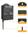 Low Voltage Outdoor Landscape Lighting Transformer With Dusk To Dawn Sensor And Countdown Timer 120V To 24V Waterproof