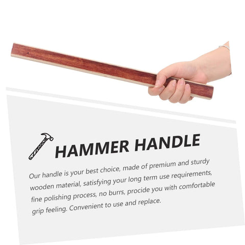 Three Piece Wooden Hammer Grips Replacement Handles For Hammers insulated comfortable grip easy to install polished finish