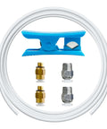 16.4Ft PTFE Teflon Tube Kit with tubing cutter, 4M6, 4M10 fittings for 1.75mm filament direct drive 3D printers.