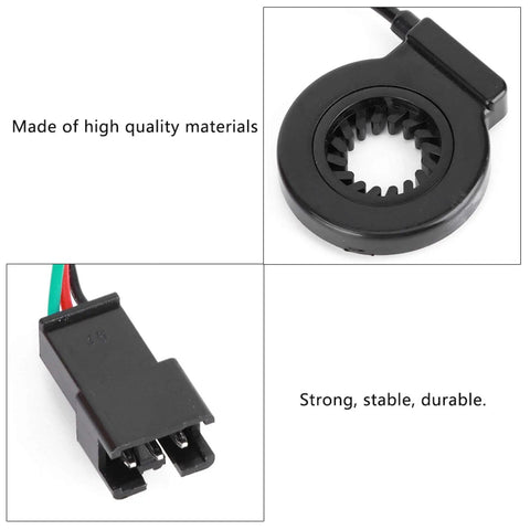 Electric Assist Sensor For E-Bikes, Lightweight Plastic 12-Pulse Pedal Assist Sensor With 3.6Ft Cable, Right-Side Bottom Bracket Install, Ride-Ready Upgrade For Commuters, Trail Riders, And Urban Cyclists