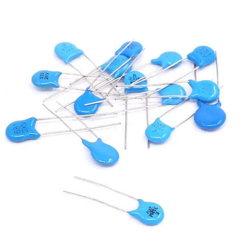 High Voltage DIP Ceramic Capacitor Kit 150 Piece Value Assortment Two Kilovolt 2000V 100pF To 10000pF 15 Percent Tolerance