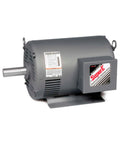 Premium Grade 15 Hp Three Phase Electric Motor Rated At 460 Volt 1765 Rpm 256T Frame side view with a gray housing.