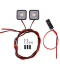 Lit Side Marker Lights For RC Cars 10x10mm Three Color White Yellow Red With 450mm Wiring Heat Shrink Tubing Included Realistic Lighting