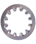 Heavy Duty Stainless Steel Internal Tooth Lock Washers Half Inch 2500 Count close-up view of internal tooth design for secure fastening.