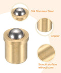 20 Pcs 304 Stainless Steel Ball Plungers Featuring Slick Spring Loaded Push Fit Latch, 3mm Ball Head And Compact 4X6mm Base for precise locking