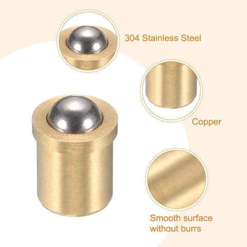 20 Pcs 304 Stainless Steel Ball Plungers Featuring Slick Spring Loaded Push Fit Latch, 3mm Ball Head And Compact 4X6mm Base for precise locking
