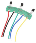 Solid E Bike Hall Sensor Replacement For Two Wheel Electric Scooter Motor 120 Degree 3144 3413 Hall Plate Circuit Board With Cable, green PCB with color-coded wires.