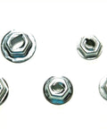 Thread Cutting Nut Set For One Eighth To Quarter Inch Studs, 125 Pieces With 25 Of Each Size, durable zinc-coated fasteners.