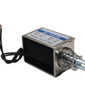 Push Pull Type DC Solenoid Electromagnet 12V Open Frame Actuator With 80N Force 15mm Stroke 10A Current 120W Power Linear Plunger Return For Automation DIY Projects, 52x58x83mm