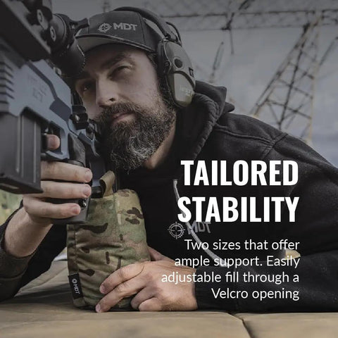 Support Bag For Shooting Rest Large Canister 500D Durable Construction Regular Fill Multicam Pattern Tactical Range Gear