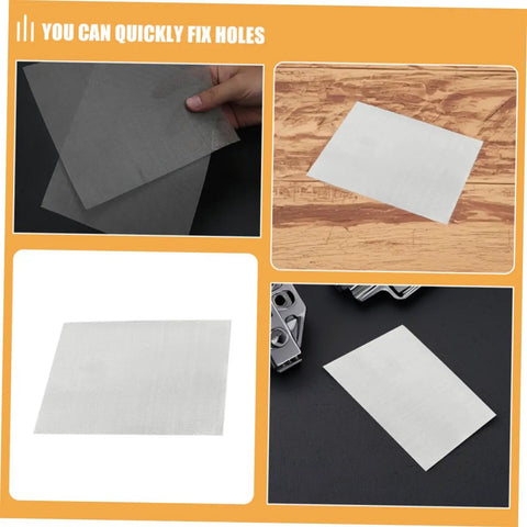 Four Piece Bumper Repair Mesh Screen Kit For Vehicles Durable Fine Mesh Easy Application Quick Damage Restoration Automotive Accessory