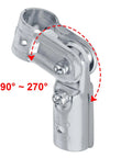 Pivot Tee Pipe Fittings Connector T Adjustable Clamp For 3/4 Inch EMT Conduit With PE Adapter Shims 10 Sets Includes Bolts Nuts Carbon Steel Electrogalvanized Heavy Duty Must Have Electrical Conduit Mounting Kit