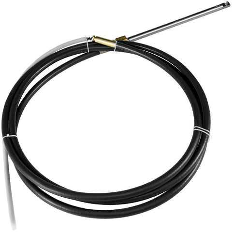 15 Foot Boat Steering Cable For Outboard Rotary Steering SSC6215 Fits Most Single Station Boats No Hassle Install Trapped Nut End HDPE Lined