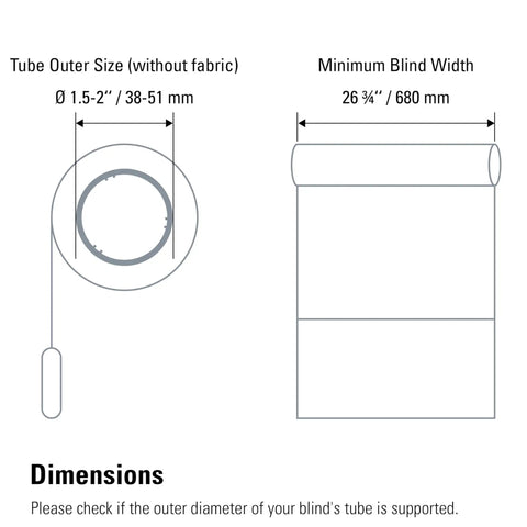 Smart Roller Blind Motor Upgrade Kit For Home Automation Open And Close Automatically Voice And App Control With Schedules