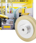 Two Pack Industrial Encoder Measuring Roller Rubber Wheel For Rotary Encoder, Wear Resistant Polyurethane Synchronizer Wheel, 100mm Perimeter