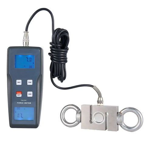 Beast Mode Ultra Tough Digital Force Gauge Push Pull Tester For Real Time And Peak Hold Readouts Up To 1000 Kgf, 9800 N Or 2200 Lbf, Precise 0.5 Percent Full Scale, Ideal For Production QC And Lab Testing., digital force gauge with load cell and cable