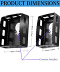 2-Pack Upgrade Square Slot Cutter for Drywall and Single-Gang Boxes with dimensions and industrial-grade HSS blades