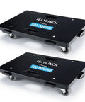 Heavy Duty Furniture Dollies 2 Pack With Ultra Smooth Rollers And Modular Linkable Build, 16x10 inch, 500 pound capacity.