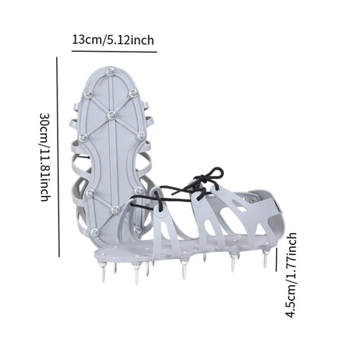 Spiked Lawn Aerator Shoes For Patio And Garden Use With 4.5cm Nails Durable EVA Rubber And Metal Build Easy To Wear Yard Aeration Tool