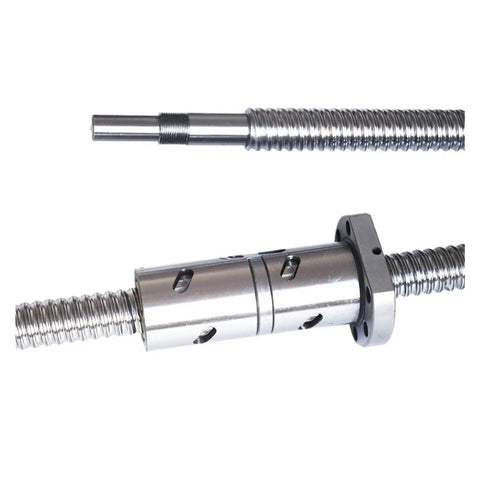Precision Machined Ballscrew Featuring Rock Solid Bk Bf Ball Nut Housing For Heavy Duty Cnc Assembly And Smooth Linear Motion Built From Heat Treated Steel.