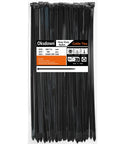 Heavy Duty 12 Inch Cable Ties Pack of 100 Black Nylon 6/6 UV Resistant 120 Lb Tensile Strength 0.30 Inch Wide package