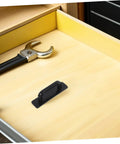 Self Adhesive Cabinet Handles No Drill Stick On Pulls For Drawers Wardrobe Glass Doors And Furniture Organization 5 Pairs Black