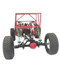 Front view of Beefy One Sixteenth Full Tube Metal RC Chassis Frame Roll Cage Upgrade for Buggy Cars C14 C24 and C24 1.