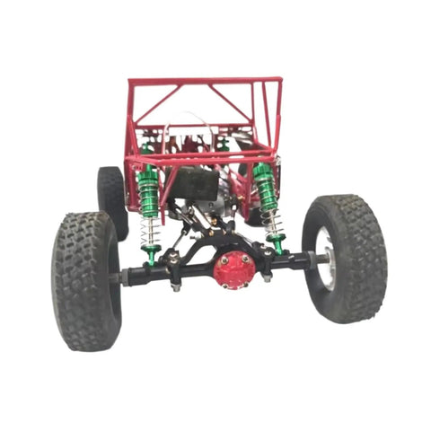 Front view of Beefy One Sixteenth Full Tube Metal RC Chassis Frame Roll Cage Upgrade for Buggy Cars C14 C24 and C24 1.