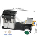 Edge Banding Punch With Double Hole Pneumatic System Aluminum Alloy Housing CNC Finished Compact Cabinet Maker Tool For Furniture Assembly 8/15mm Double Hole Puncher Fast Setup Precise Alignment Smooth Clean Finishes, with 8mm and 15mm sizes shown