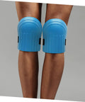 Ride Easy Construction Knee Pads With Non Slip Work Floor Pads For Men And Women featuring solid grip bottoms on knees.