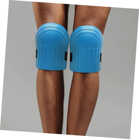 Ride Easy Construction Knee Pads With Non Slip Work Floor Pads For Men And Women featuring solid grip bottoms on knees.