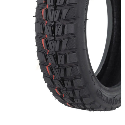 Close-up of Off Road Electric Scooter Tire 8.5x2 With 50/75-6.1 Inflatable Inner Tube showing durable rubber tread pattern.