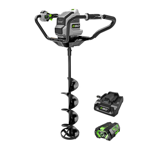 Electric Ice Auger For Ice Fishing With An 8-Inch Bit, High Torque Brushless Motor, Beast-Mode Power, 56V 5.0Ah Battery And Charger Included