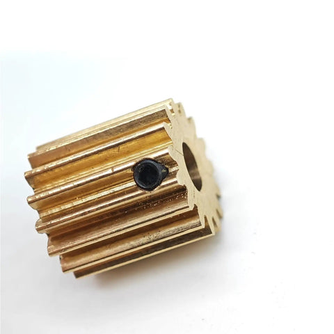 0.5M Flat Spur Gear Set 0.5 Module Pinion With 10T 11T 12T 13T 14T 15 Teeth Brass Construction 2mm To 4mm Hole Cylindrical Gear M3 Screw