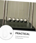 Physics Pendulum Ball Demonstration Tool For Mechanics Education, five metal balls on strings for classroom use