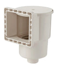 ABS Thru Wall Skimmer Kit White With Return Fitting And Vacuum Plate for Above Ground and Backyard Deck Pools Maintenance Extras Debris Catcher