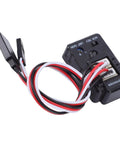 2 Axis RC Gyro Stabilizer For Drift Racing, Vibration Sensor Included, Durable ABS Construction, Precise Gyroscope Module For RC Cars And Boats, Easy Install, Smooth Drifts And Safe Acceleration. Black ABS RC gyro with wires and connectors