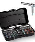 Hardcore 24 In 1 Magnetic Screwdriver Set And Portable Ratchet Kit With Swappable Multi Bits for appliance mods in a compact case.