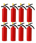 Straight Up Heavy Duty 2.5 Lb Rechargeable Dry Chemical Fire Extinguisher 1A 10B C Rated No Nonsense Safety Gear Game Changer Pack Of Eight