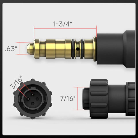 MIG Welding Gun Torch Stinger 100Amp 10ft Replacement For Lincoln Magnum 100L K5306 connector dimensions