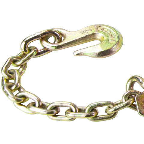 Close-up of chain anchor from Ratchet Straps With Chain Anchors, 2 Inch Wide By 27 Feet Long, ProSeries Set Of 2, 3600 Pound Safe Working Load