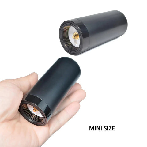 Low Profile UHF GMRS Antenna For Roof Mount With NMO To UHF PL259 Adapter, 13 Ft RG58U Cable, 460 470 MHz Amateur Radio in hand demonstration