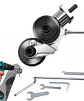 Beast-Mode Metal Nibbler Drill Attachment With Double-Cut Precision for Electric Drills, includes handle and wrench set