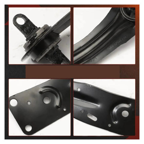 Heavy Duty Rear Trailing Control Arms Bushing Kit For Left And Right Side Compatible With Ford Escape 2013 To 2019 close-up details of forged steel components.