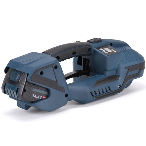 Electric Strapping Machine With LCD Screen Portable Baler for 1/2-5/8 Inch PP PET Straps, cordless with two 4000mAh batteries