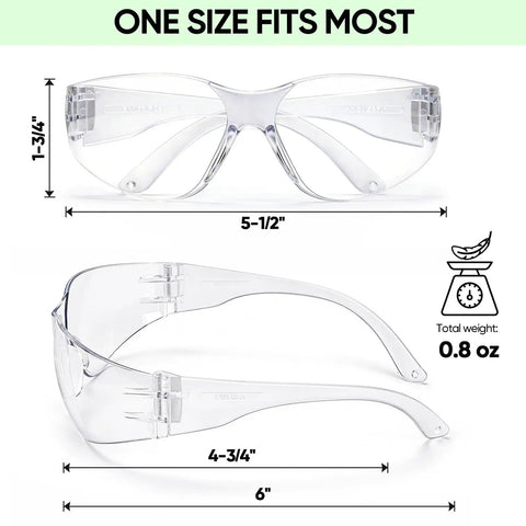 Heavy Duty 3 Pack Clear Safety Glasses With Scratch Resistant Polycarbonate Lens Giving You Straight Up Ansi Z87 Eye Coverage So You Can Power Through Wood Chips Metal Shavings On Any Job Site