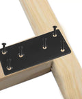 4 Pack Black Stainless Steel Mending Plates For Wood, 4 X 2 Inch Flat Brace Brackets With Screws, Heavy Duty Corner Braces For Furniture