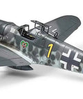 1/72 Scale Messerschmitt Bf 109 G-6 Plastic Model Airplane Kit With Open Or Closed Canopy, Accurate Interior, Snap-Fit Assembly, And Solid Landing Gear Mounts