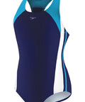 Girls One Piece Swimsuit Infinity Splice Thick Strap With UPF 50 Plus Sun Protection Superior Chlorine Resistant Creora Highclo